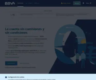 BBva.es(Banco online BBVA. Accede a servicios y productos financieros) Screenshot