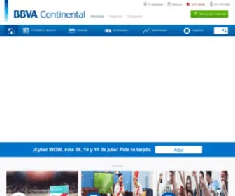BBvabancocontinental.com(Bienvenido a la página web de BBVA Perú. Conoce las oportunidades) Screenshot