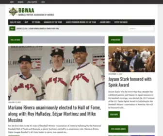 BBwaa.com(Baseball Writers&#039; Association of America) Screenshot