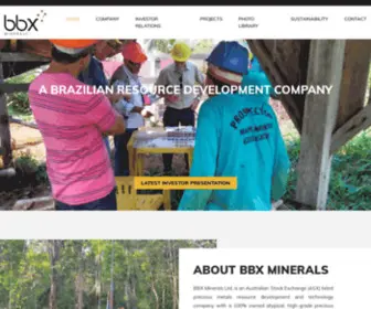 BBxminerals.com(BBX Minerals BBX Minerals) Screenshot