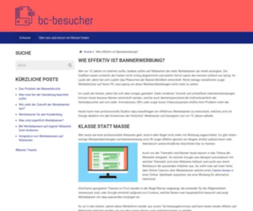 BC-Besucher.de(Wie effektiv ist Bannerwerbung) Screenshot