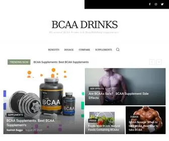 Bcaadrinks.com(BCAA drinks) Screenshot