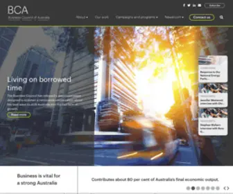 Bca.com.au(Business Council of Australia) Screenshot