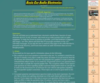 Bcae1.com(Basic Car Audio Electronics) Screenshot