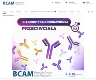 Bcam.pl(Białostockie Centrum Analiz Medycznych) Screenshot