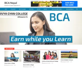 Bcanepal.com(Get information about the colleges running BCA (Bachelor of Computer Application)) Screenshot