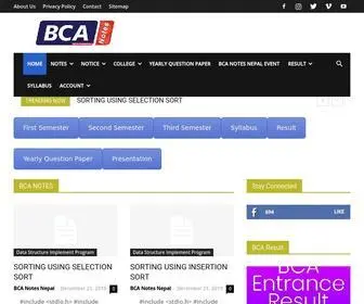 Bcanotesnepal.com(BCA Notes Nepal) Screenshot