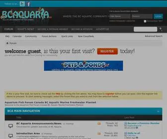 Bcaquaria.com(Vbulletin) Screenshot