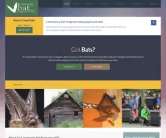 Bcbats.ca(BC Community Bat Program) Screenshot