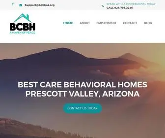 BCbhaz.org(Best Care Behavioral Health) Screenshot