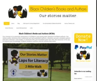 Bcbooksandauthors.com(Black Children's Books and Authors) Screenshot