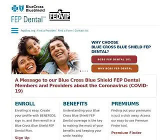 BCBsfepdental.com(FEP Blue Dental) Screenshot