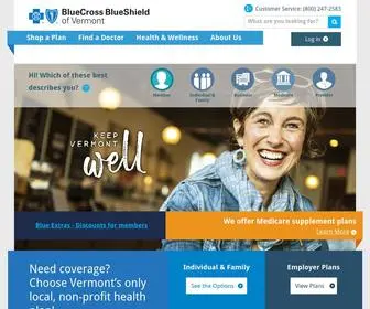 BCBSVT.com(Blue Cross Vermont) Screenshot