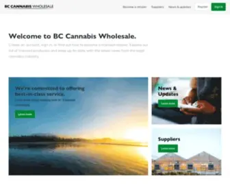 Bccannabiswholesale.com(BC Cannabis Wholesale) Screenshot