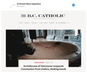 Bccatholic.ca(The B.C) Screenshot