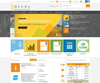 BCcba.com.ar(Bolsa de Cereales de Córdoba) Screenshot
