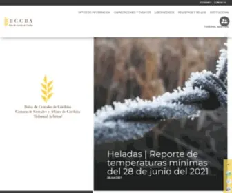 BCcba.org.ar(Bolsa de Cereales de Córdoba) Screenshot