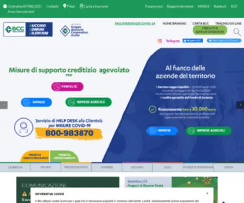 BCCBCC.it(BCC di Buccino e dei Comuni Cilentani) Screenshot