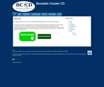 BCCD.net(Bootable Cluster CD) Screenshot