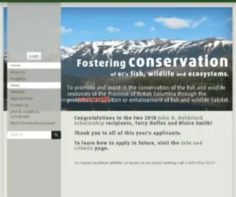 BCCF.com(BC Conservation Foundation) Screenshot