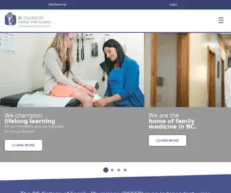 BCCFP.bc.ca(The BC College of Family Physicians) Screenshot