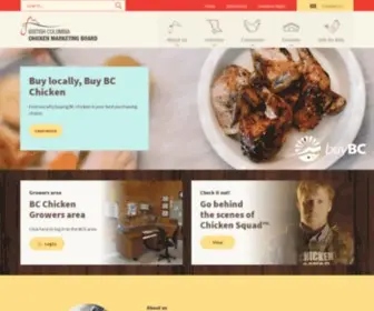 BCchicken.ca(The British Columbia Chicken Marketing Board) Screenshot