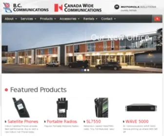 Bccommunications.ca Screenshot