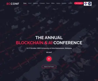 Bcconf.com(BCconf Blockchain and AI Conference) Screenshot