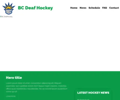BCDeafhockey.com(BCDeafhockey) Screenshot
