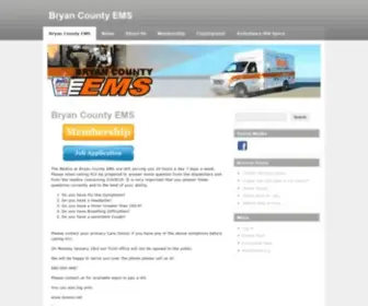 Bcems.net(Bryan County EMS) Screenshot