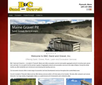 Bcexcavationandaggregate.com(B&C Sand and Gravel) Screenshot
