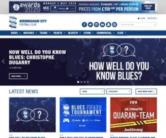 BCFC.com(Birmingham City Football Club) Screenshot