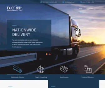 BCfmiami.com(Logistics in control) Screenshot