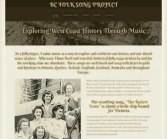 Bcfolk.ca(BC Folk Song Project) Screenshot