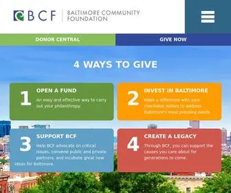 BCF.org(Baltimore Community Foundation) Screenshot