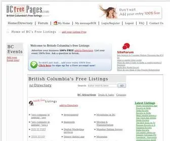 BCfreepages.com(BCFreePages) Screenshot