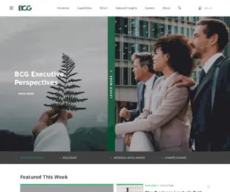 BCG.com(BCG is a global consulting firm) Screenshot