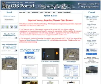 Bcgis.com(Broome county gis portal) Screenshot