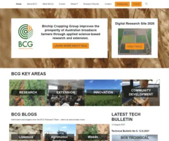 BCG.org.au(Birchip Cropping Group) Screenshot