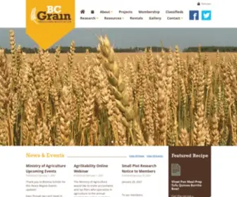 BCgrain.com(BC Grain Producers Association BC Grain Producers Association) Screenshot