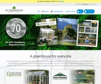 BCgreenhouses.com(BC Greenhouse Builders offers the largest selection of greenhouses and) Screenshot