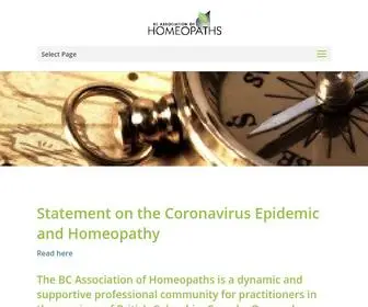 Bchomeopathy.ca(BC Association of Homeopaths) Screenshot