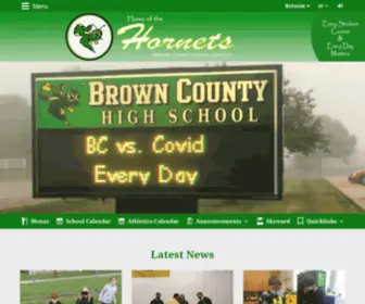 Bchornets.com(Brown County School District #1) Screenshot