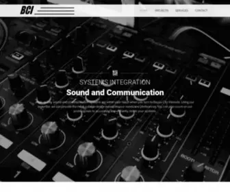 Bci-Com.com(Sound System Installation) Screenshot