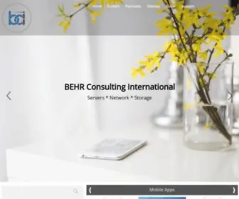 Bci.com(BEHR Consulting International) Screenshot