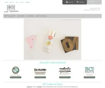 Bcicrafts.com(BCI Crafts Retail Supplier of Home Decor and DIY Craft Products) Screenshot