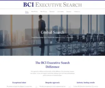 Bciexecutive.com(BCI Executive Search) Screenshot