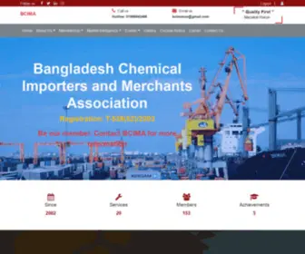 Bcima.org(Bangladesh Chemical Importers and Merchants Association) Screenshot