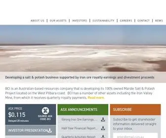 Bciminerals.com.au(BCI Minerals) Screenshot