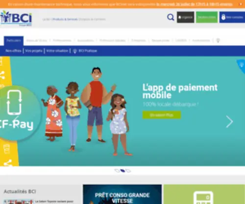Bci.nc(Banque Calédonienne d’Investissement) Screenshot